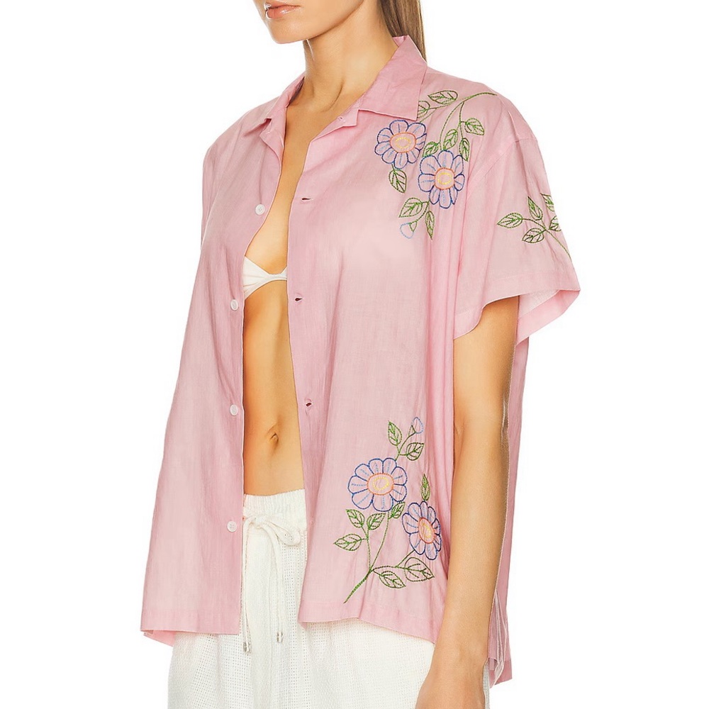 Harago Embroidered Short Sleeve Shirt - Picture 3 of 8